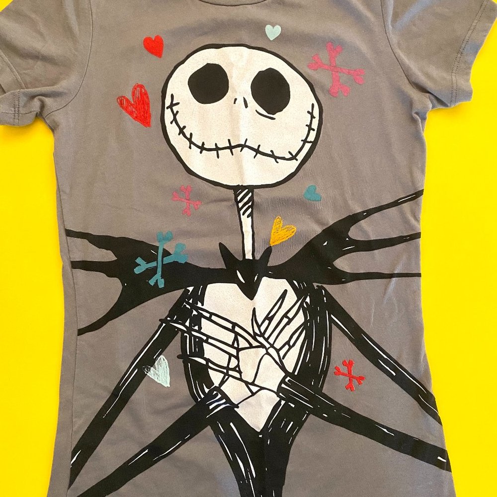 Tim Burton's The Nightmare Before Christmas Jack & Sally Double Sided T-Shirt